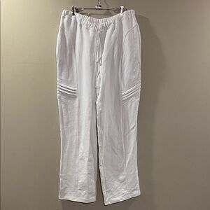 Free People White Track Pants